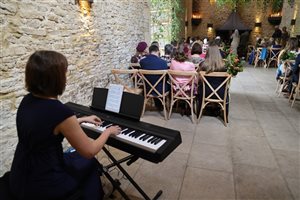 Wedding at Stone Barn, playing during the signing of the register.
